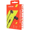 Headset com fios in-ear CANYON EPM-01 com microfone, cabo de 1,2 m, preto