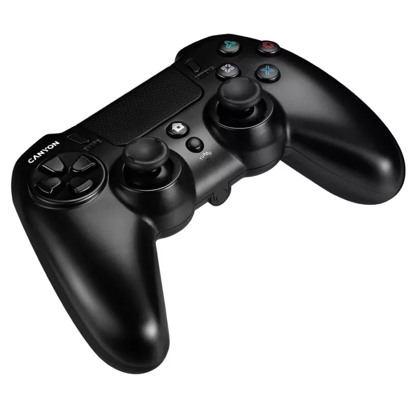 Comando de jogos sem fios Canyon GP-W5 com touchpad para PS4 preto