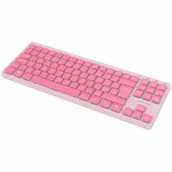 Teclado CANYON OnType 10 Low Profile EN com fios Rosa