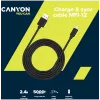 Cabo USB-A para Lightning CANYON MFI-12 2m branco