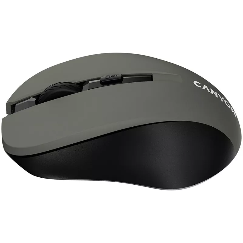 Rato ótico sem fios CANYON MW-1 - 2,4 GHz, 1600 DPI, cinzento