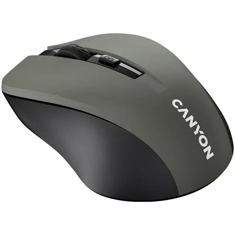 Rato ótico sem fios CANYON MW-1 - 2,4 GHz, 1600 DPI, cinzento