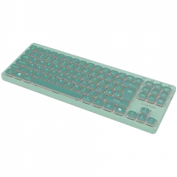 Teclado CANYON OnType 10 Low Profile EN com fios Verde