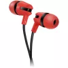 Auscultadores estéreo Canyon SEP-4 com microfone 3,5 mm vermelho