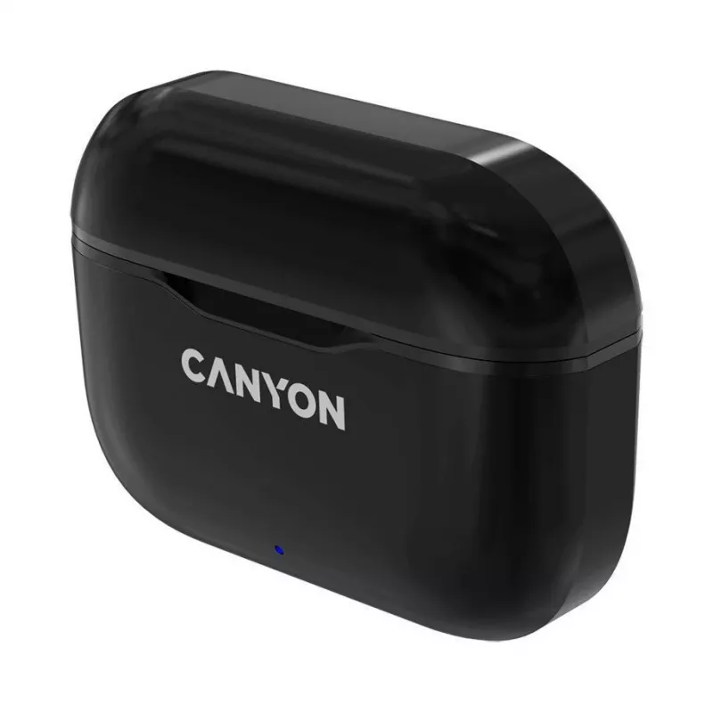 Auscultadores Bluetooth True Wireless Canyon TWS-3 com estojo de carregamento, preto