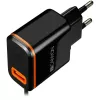 Carregador de parede Canyon com cabo USB Type-C, 2.1A, preto