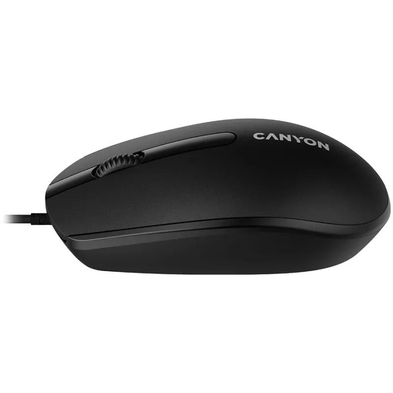 Rato com fio Canyon M-10 com 3 botões preto