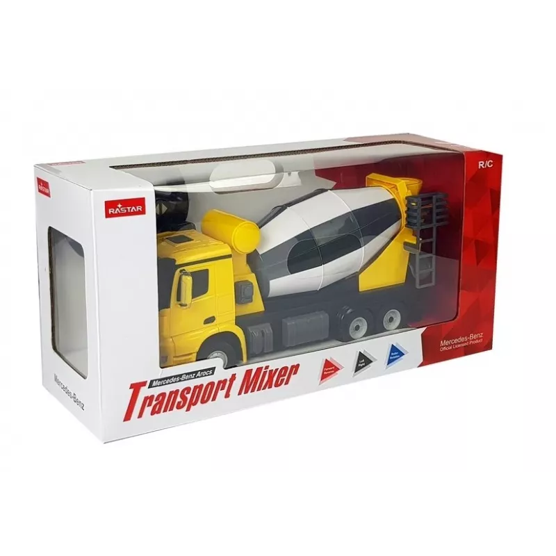 Carro R/C Mercedes-Benz Arocs Rastar 1:14 amarelo