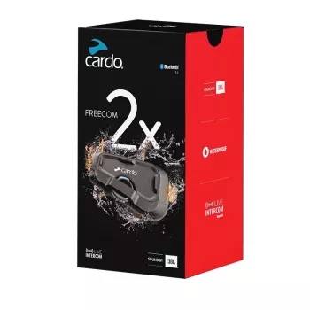 Cardo FRC2X103 Intercomunicador Bluetooth para motociclo 2 canais 800 m preto