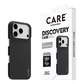 Capa CARE by PanzerGlass Discovery com MagSafe para iPhone 17 Pro – Transparente