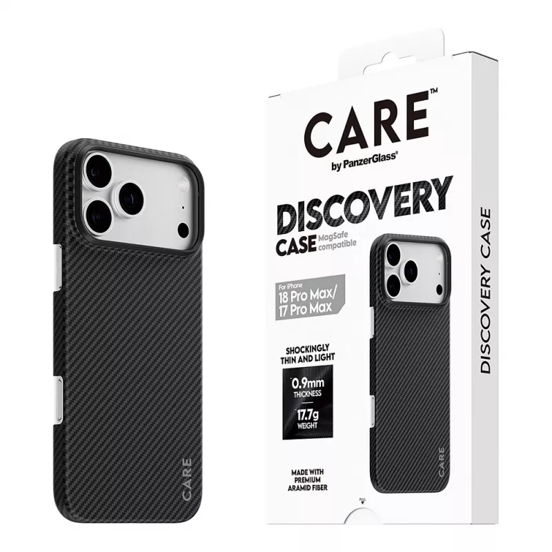 Capa CARE by PanzerGlass Discovery com MagSafe para iPhone 17 Pro Max - Transparente