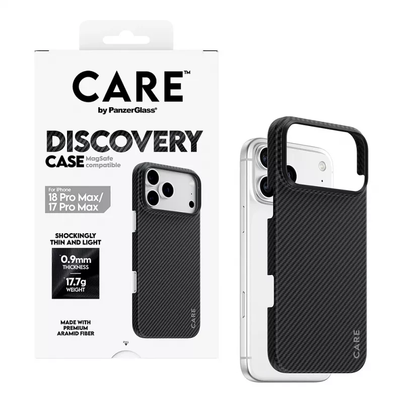 Capa CARE by PanzerGlass Discovery com MagSafe para iPhone 17 Pro Max - Transparente