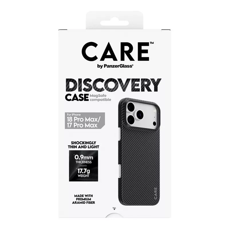 Capa CARE by PanzerGlass Discovery com MagSafe para iPhone 17 Pro Max - Transparente