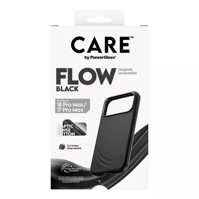 CARE by PanzerGlass Flow capa para iPhone 17 Pro Max preta MagSafe (CR81975)