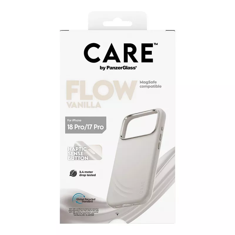 CARE by PanzerGlass Flow capa Vanilla com MagSafe para iPhone 17 Pro
