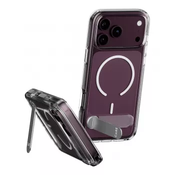 CARE by PanzerGlass Kickstand capa transparente com MagSafe branco para iPhone 17 Pro