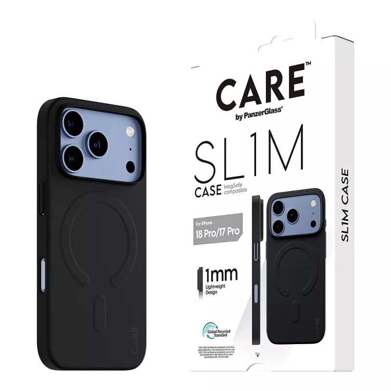 CARE by PanzerGlass SL1M capa com MagSafe para iPhone 17 Pro – preta