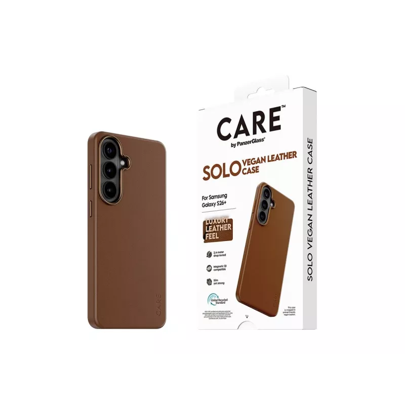 Capa CARE by PanzerGlass Solo para Samsung Galaxy S26 Plus - Castanha