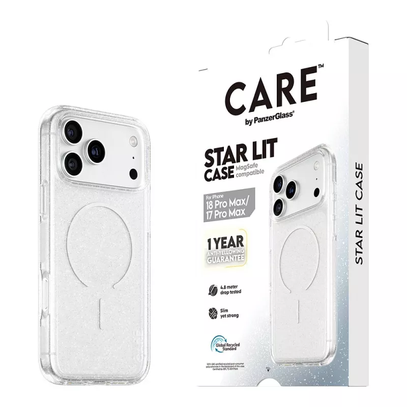 CARE by PanzerGlass Star Lit capa com MagSafe para iPhone 17 Pro Max