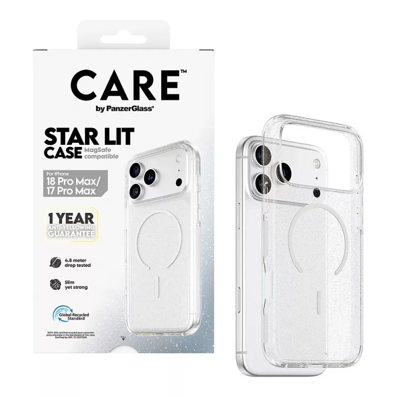 CARE by PanzerGlass Star Lit capa com MagSafe para iPhone 17 Pro Max