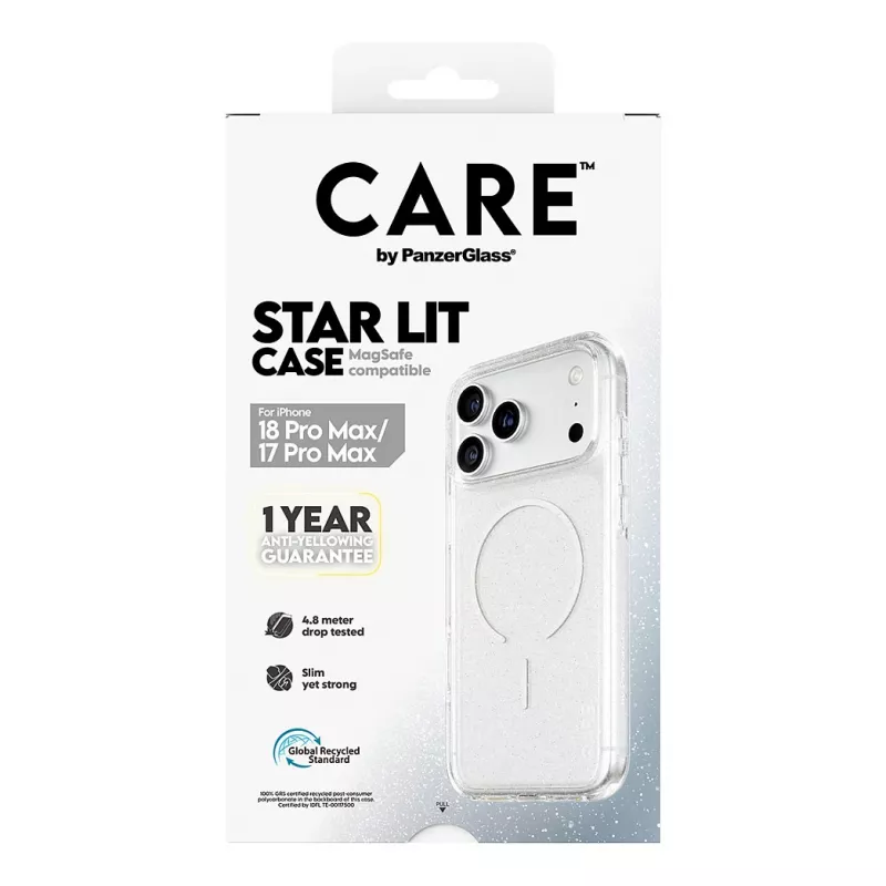 CARE by PanzerGlass Star Lit capa com MagSafe para iPhone 17 Pro Max