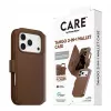 CARE by PanzerGlass Tango carteira 2 em 1 castanha com MagSafe para iPhone 17 Pro