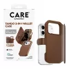 CARE by PanzerGlass Tango carteira 2 em 1 castanha com MagSafe para iPhone 17 Pro