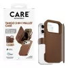 CARE by PanzerGlass Tango carteira 2 em 1 castanha com MagSafe para iPhone 17 Pro Max