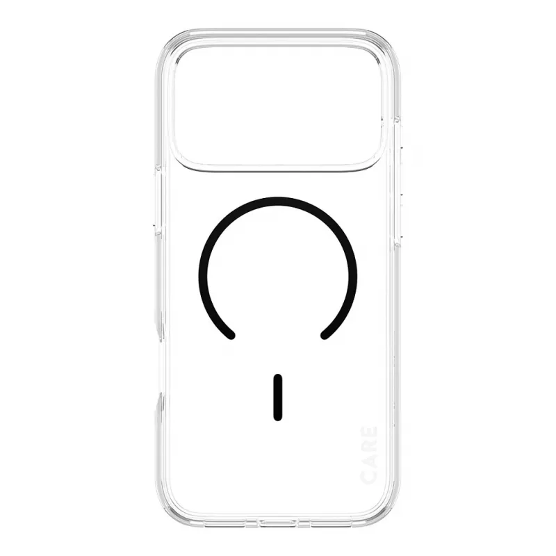 CARE by PanzerGlass Urban Explorer capa transparente com MagSafe preto para iPhone 17 Pro Max