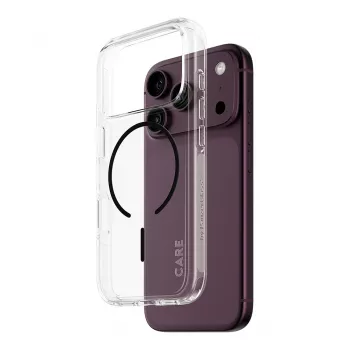CARE by PanzerGlass Urban Explorer capa transparente com MagSafe preto iPhone 17 Pro