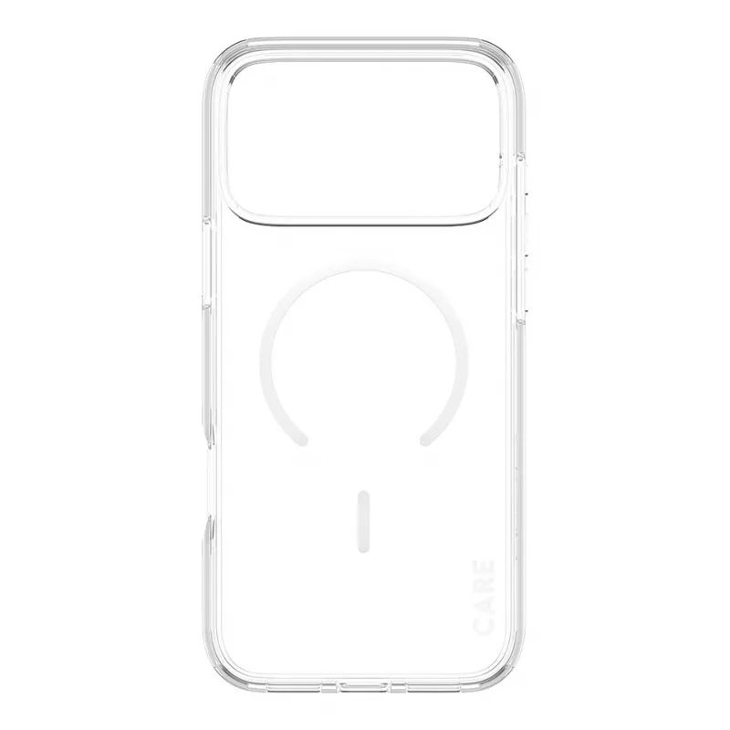 CARE by PanzerGlass Urban Explorer capa transparente com MagSafe branco para iPhone 17 Pro Max