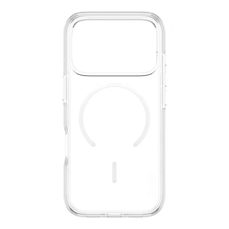 CARE by PanzerGlass Urban Explorer capa transparente com anel MagSafe branco para iPhone 17 Pro