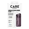 CARE by PanzerGlass Urban Explorer capa transparente com anel MagSafe branco para iPhone 17 Pro