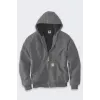 Carhartt Iconic Jacket J140 Firm Duck Active - Casaco de trabalho de homem com forro de flanela acolchoado, repelente à água, Original Fit