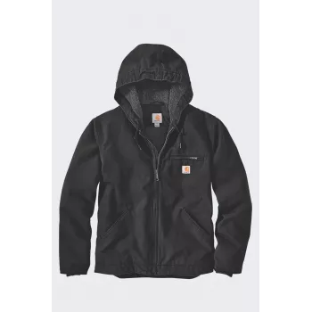 Casaco Carhartt para homem Washed Duck com forro Sherpa preto Large