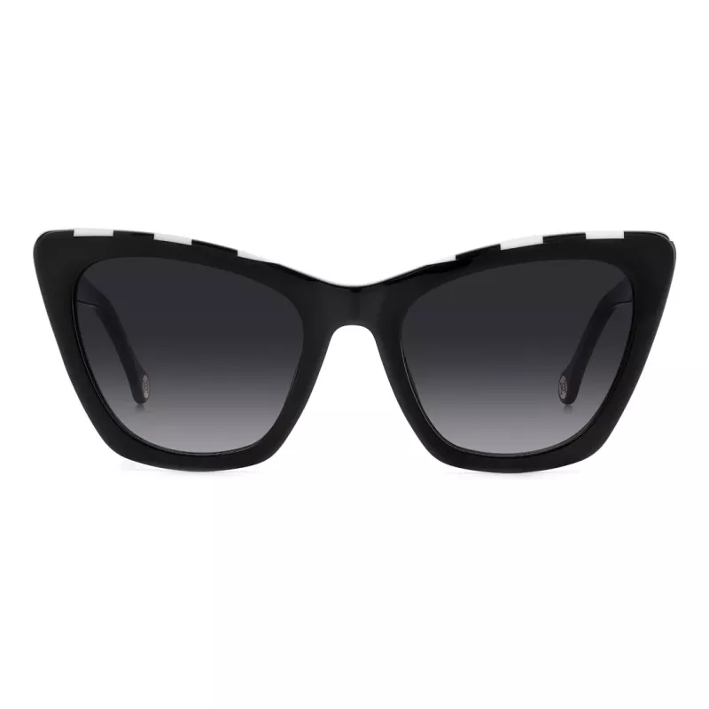 Óculos de sol de mulher Carolina Herrera HER0129S80S cat eye Havana castanho degradê 55mm