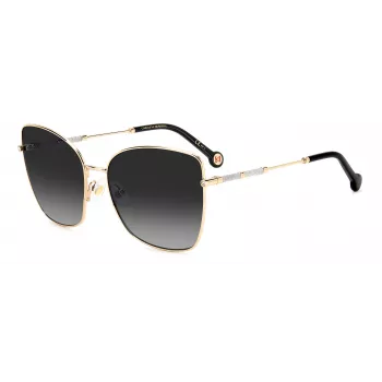 Óculos de sol Carolina Herrera HER0133S000 mulher - armação de acetato preta, lentes cinzentas gradiente, 59 mm