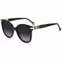 Óculos de sol de mulher CAROLINA HERRERA HER0134S807 - armação de acetato preta, lentes de policarbonato cinzentas, 55/21/145 mm