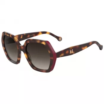 CAROLINA HERRERA HER0181SO63 Mulher Óculos de sol borboleta Havana castanho degradê 55mm
