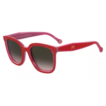 Carolina Herrera HER0225GS45X Óculos de sol mulher, Armação de acetato Havana, lentes cinzentas degradê, 54 mm