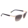 Óculos de sol de mulher CAROLINA HERRERA SHE069560SL3 - armação de acetato Havana, lentes degradê castanhas, 56 mm