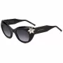Óculos de sol gatinho de mulher CAROLINA HERRERA HER0215S807 - armação de acetato preta, lentes de policarbonato cinzentas, 50 mm