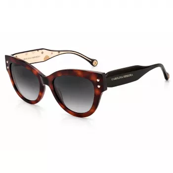CAROLINA HERRERA óculos de sol de mulher CH-0009-S-05L – armação Havana/castanha com lentes degradê castanhas (54/19/145 mm)