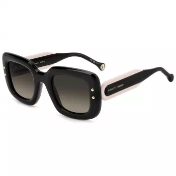 Óculos de sol de mulher CAROLINA HERRERA HER0313S3H2 - armação de acetato Havana, lentes castanhas degradê, 49 mm