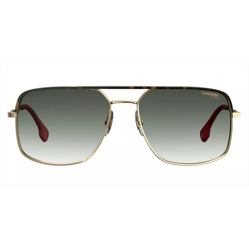 CARRERA 152-S-RHL-9K Óculos de sol retangulares de homem - armação preta lentes cinzentas 60/17/145 mm