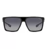 Óculos de sol retangulares de homem CARRERA 4019/S8 - armação preta em acetato com lentes cinzentas em policarbonato - 58/16/145 mm