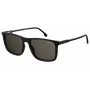 Óculos de sol unissexo CARRERA 231-S-807-IR (55/18/145 mm) Armação de acetato preta lentes cinzentas espelhadas prateadas