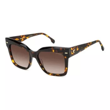 CARRERA Óculos de sol de mulher ARRERA3037S8 armação preta quadrada, lentes cinzentas degradê, 54/17/140 mm