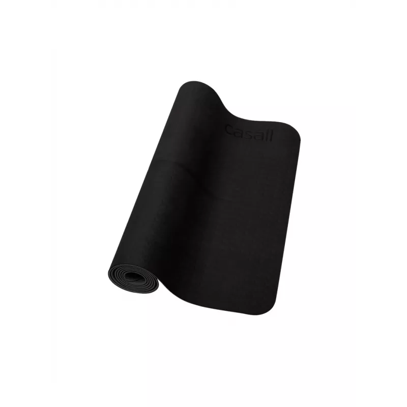 Tapete de ioga Casall 533019021 de borracha natural preto 183x61x0,4 cm