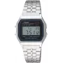 Relógio de quartzo digital unissexo CASIO A-159WA-N1, 33 mm, prateado/cinzento